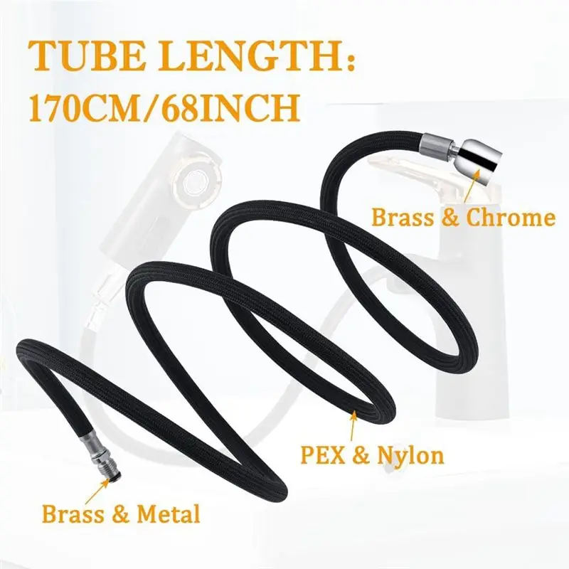 A68P-K-1219935-BC Hose Kit For Kohler Pull-Down Kitchen Faucet, Pull-Out Hose With 13.5Oz Weight Ball, Classic Pull-Out Hose