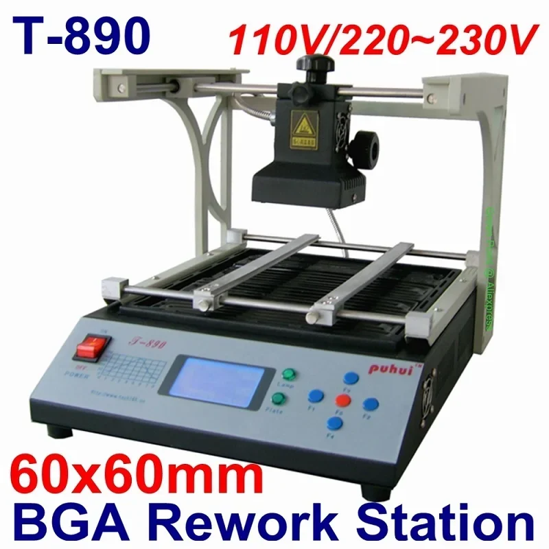 Estación de Reparación de infrarrojos PUHUI T-890 BGA IRDA soldador de soldadura infrarrojo Digital doble T890 SMT SMD Estación de Reflow 110V/220V