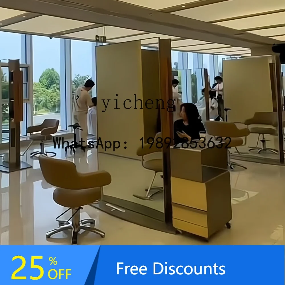 

hair salon special simple hair salon mirror stainless steel storage and hair perm mirror