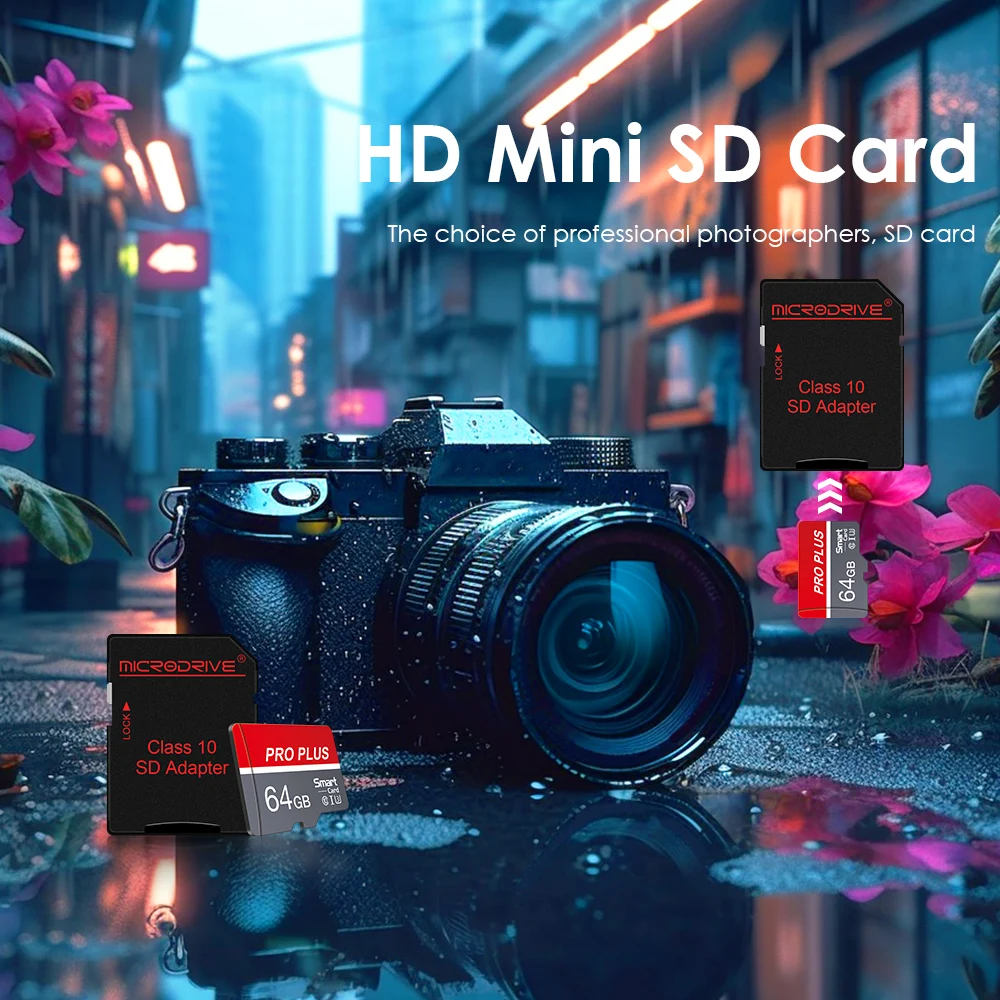 Class 10 U3 Micro TF SD Card 128GB 64GB 32GB 16GB 8G 4GB Memory Card Flash Support Mobile Phones UAV Etc Card Reader