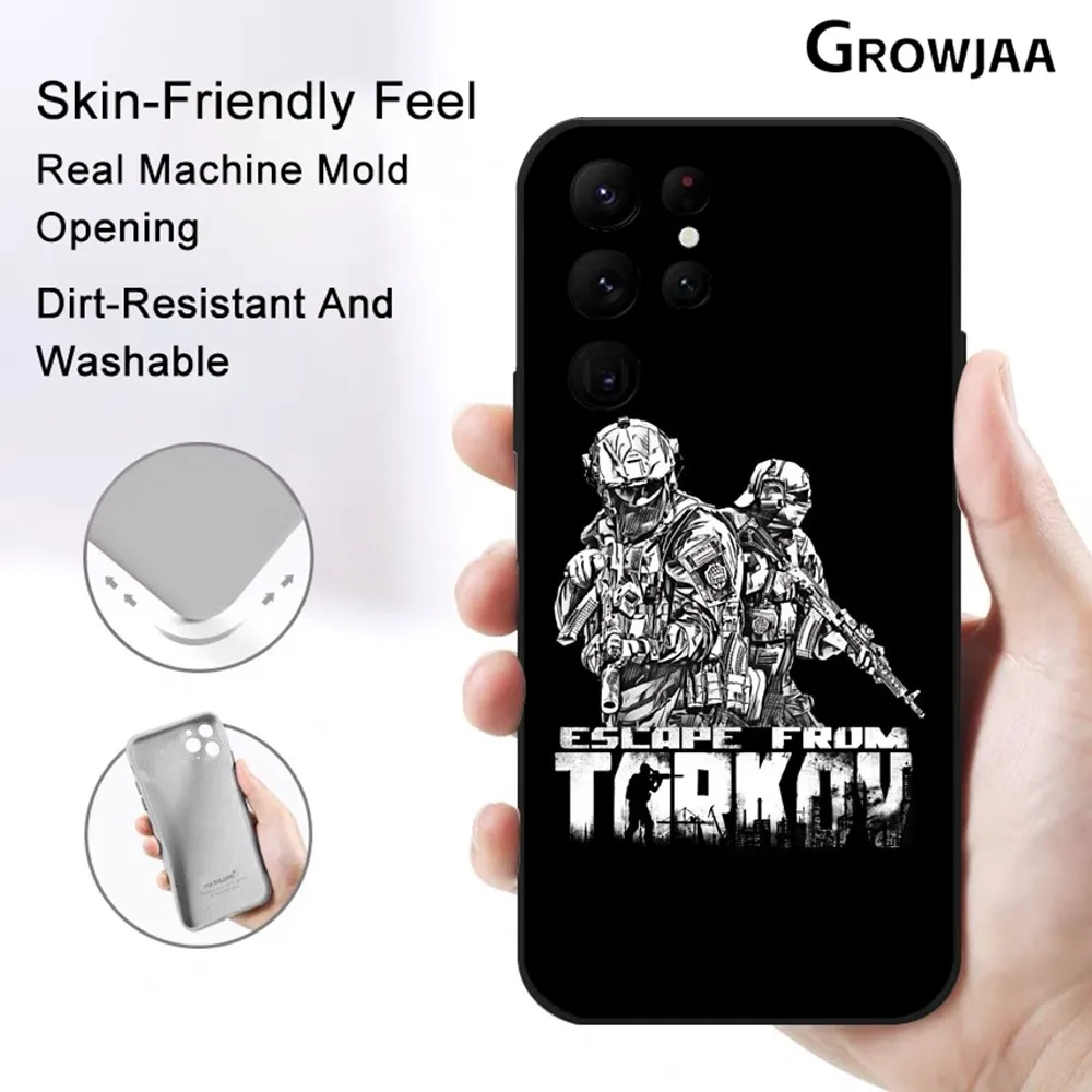 

RE-Escape From T-Tarkov Game Phone Case for Samsung Galaxy S24 Ultra S22 S23 Ultra S21 S20 Protective Silicone Funda