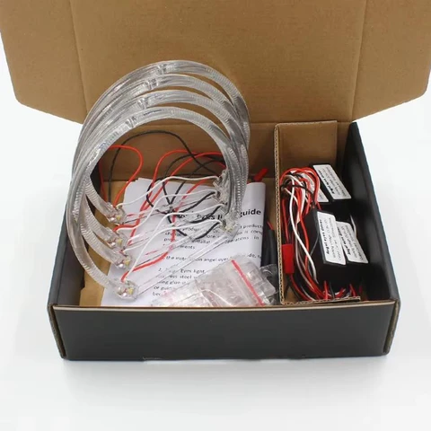 Комплект из 4 светодиодных колец Angel Eyes для BMW E38 E36 E39 E46, проекторные, Canbus, SMD, DRL, Halo Ring