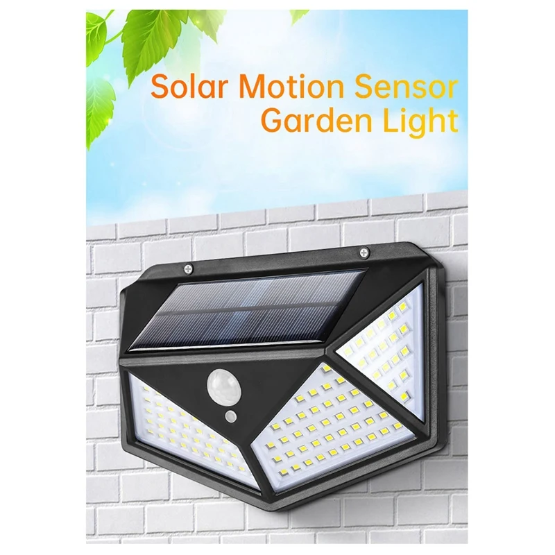 2PCS Outdoor Solar Powered Garden Lamp Waterproof Motion Sensor Solar High Quality Wall Garden