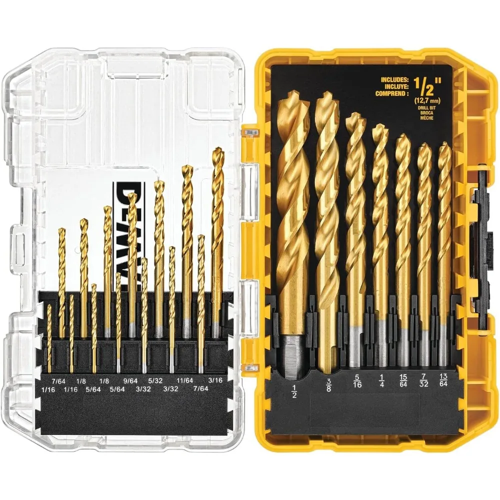 DEWALT 20V Max Cordless Drill and Driver Kit with 21-Piece Titanium Bit Set and Pilot Point Technology