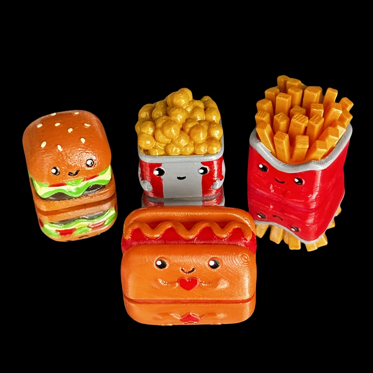 Hamburger Key Caps Kawaii Food Keycaps Cartoon Mechanical Keyboard Cross Axis OEM Gaming Accessories Unique Friend Gift
