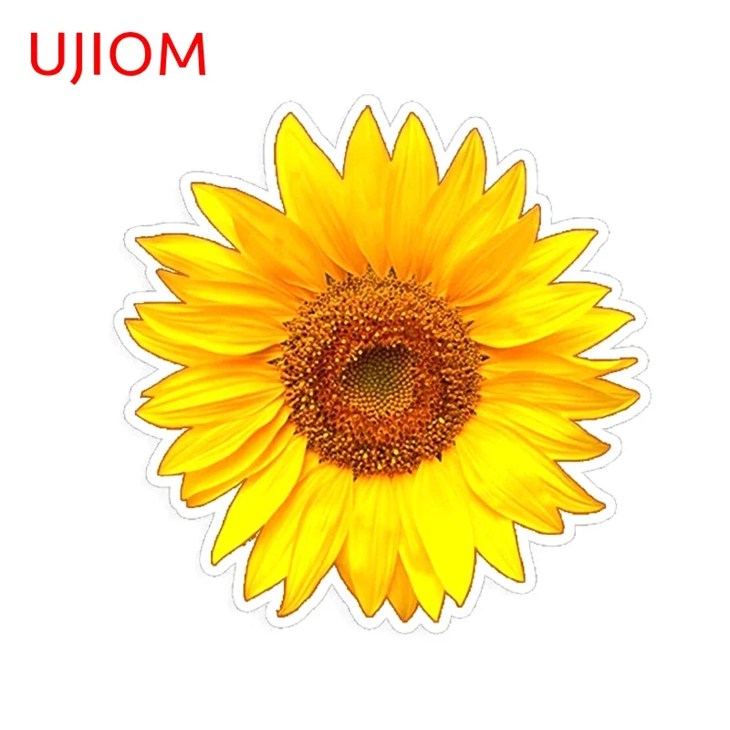UJIOM Sunflower Living Room Decor Bedroom Accessories Wall Stickers Wallpaper Bathroom Kitchen Wall Decal Waterproof