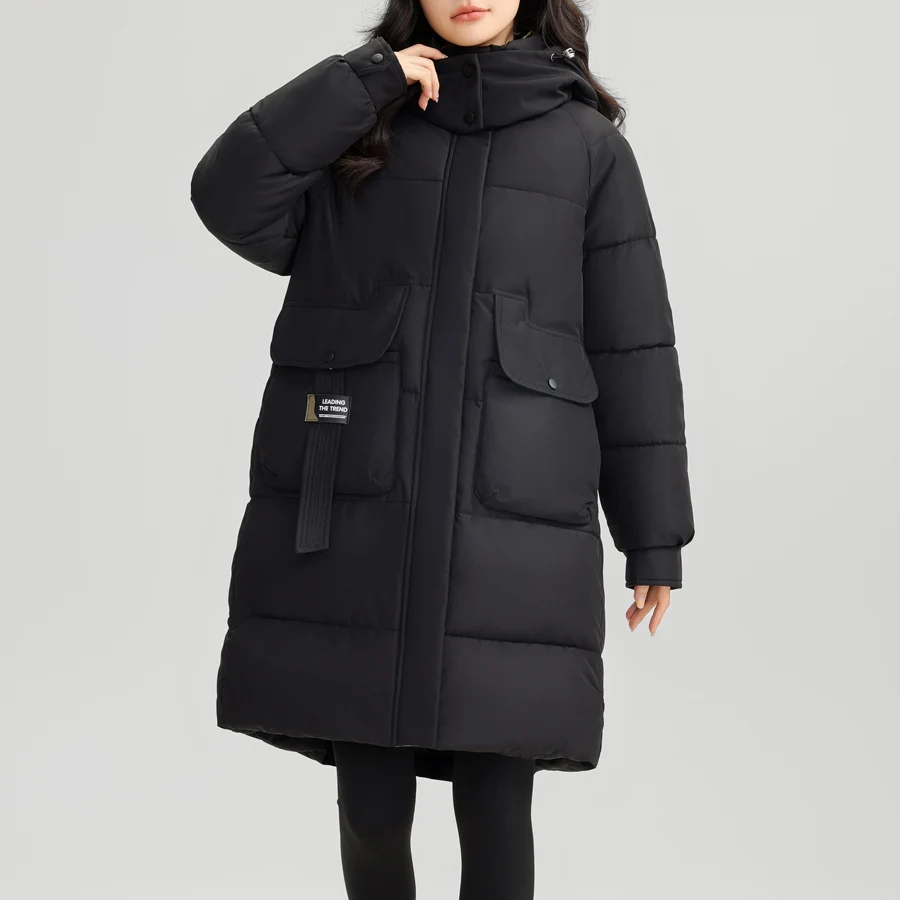 

Winter Warm Parka plus size Coats Women Slim Down Cotton Overcoats Thicken Chaqueta Snow Wear Jackets hooded