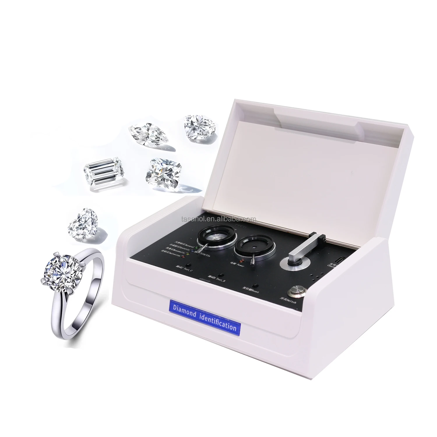 Jewelry Real Diamond Rough-Diamonds-Test Electronic Detect Pen Uv Cvd Tester