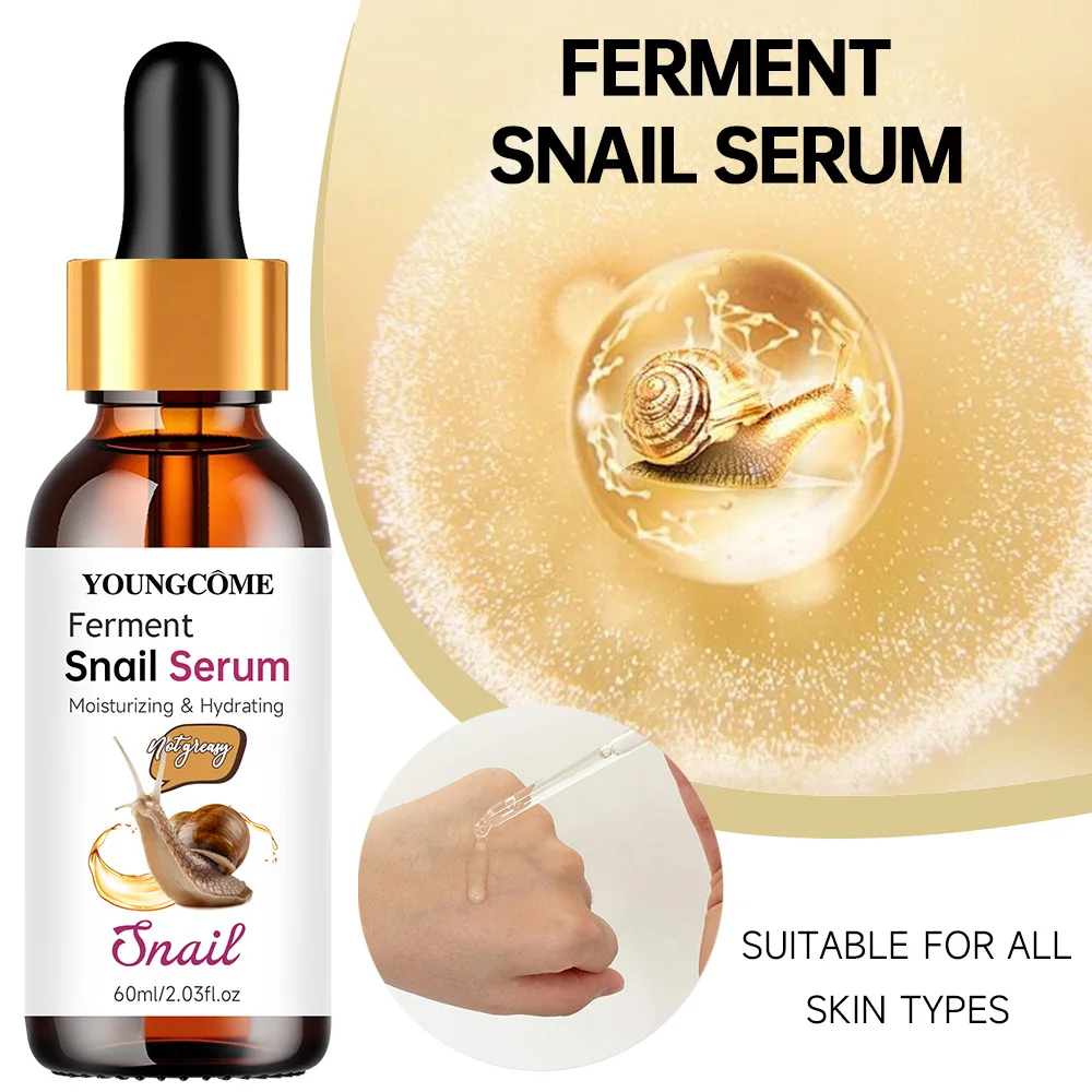 

Snail Collagen Face Serum Facial Skin Care Anti-aging Wrinkle Moisturizing Whitening Firming Skin Essence Shrink Pores Korean