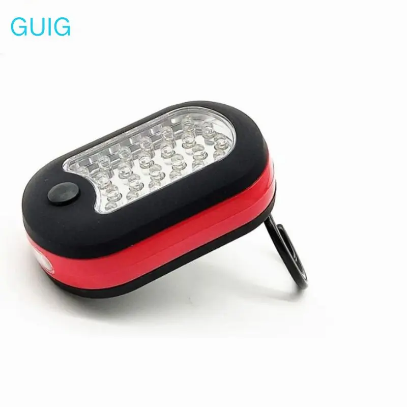 Mini Portable 24+3LED Flashlight Pocket Torch Lantern Work Inspection Light With Magnet Hook For Camping Emergency Car Repairing