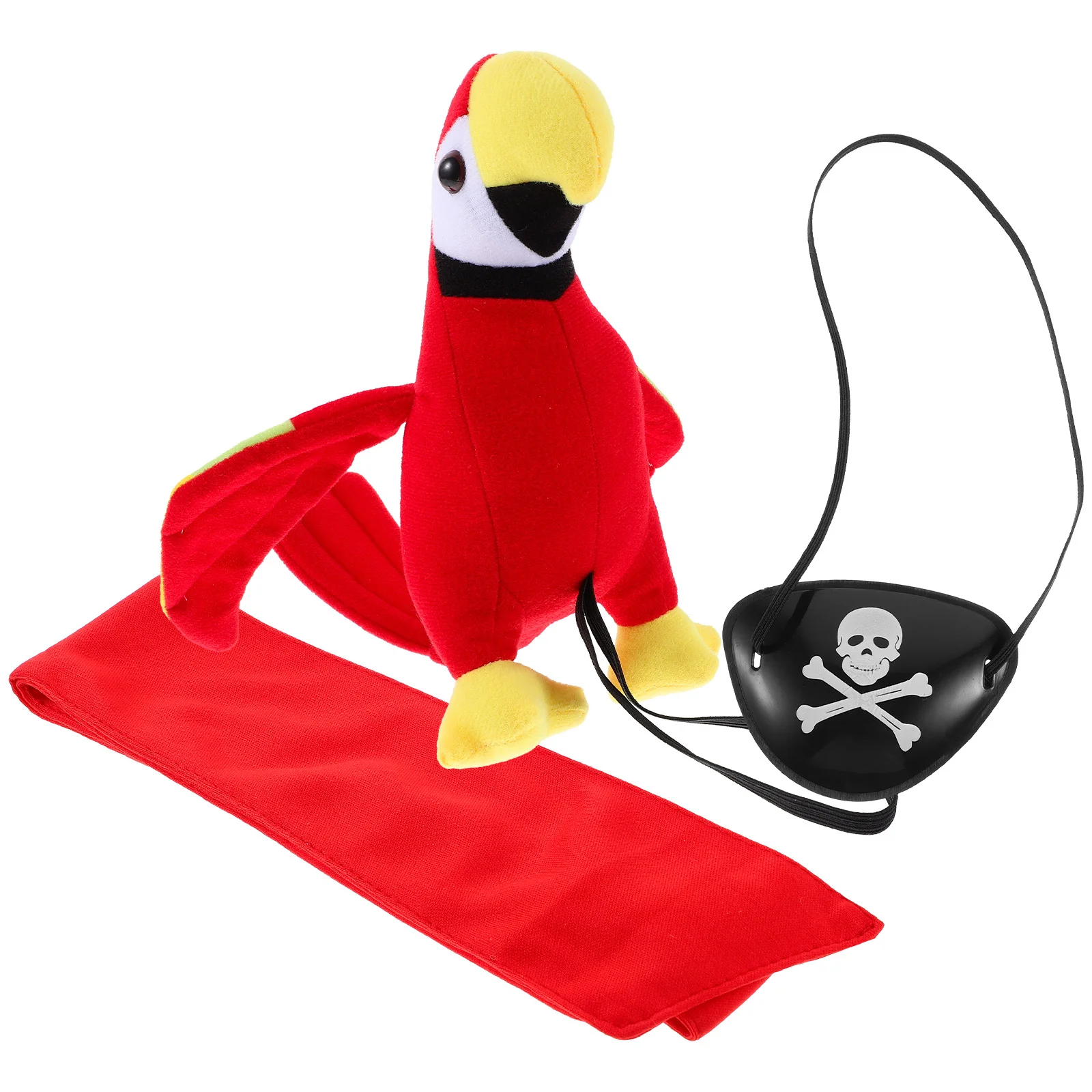 Kit de Costume de Cosplay Pirate, 1 ensemble, Patch pour les yeux, Bandana, accessoire perroquet pour Halloween, fête de Pirate, mascarade, déguisement, nouveauté de jeu