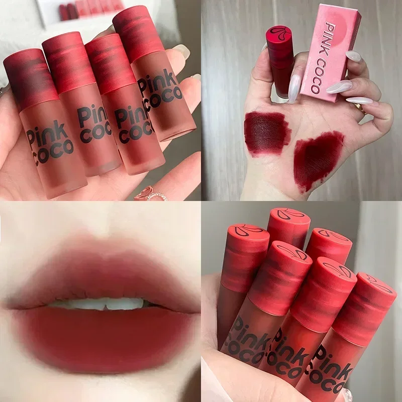 Soft Velvet Lip Glaze Mist Mousse Matte Lipstick Moisturizing Long Lasting Waterproof Not Easy To Fade Lip Gloss Korean Makeup