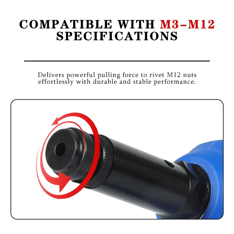 RL-X1 18V Cordless Electric Rivet Gun Smart Lithium Battery Riveting Tool with Tension Control for Industrial Assembly