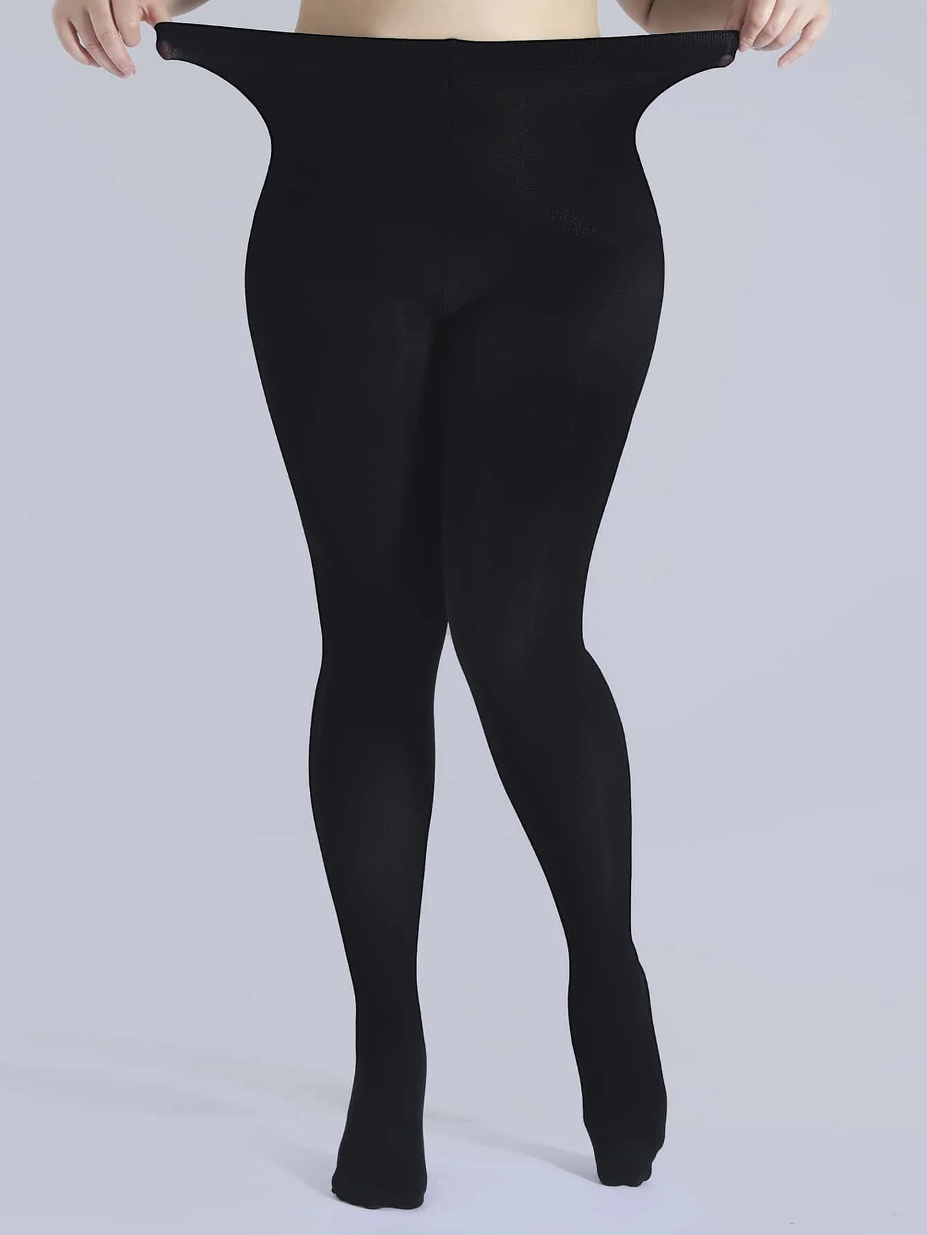 Plus Size High Waisted Stretch Pantyhose & Hosiery for Women - Comfortable and Stylish, Embrace Your Beauty