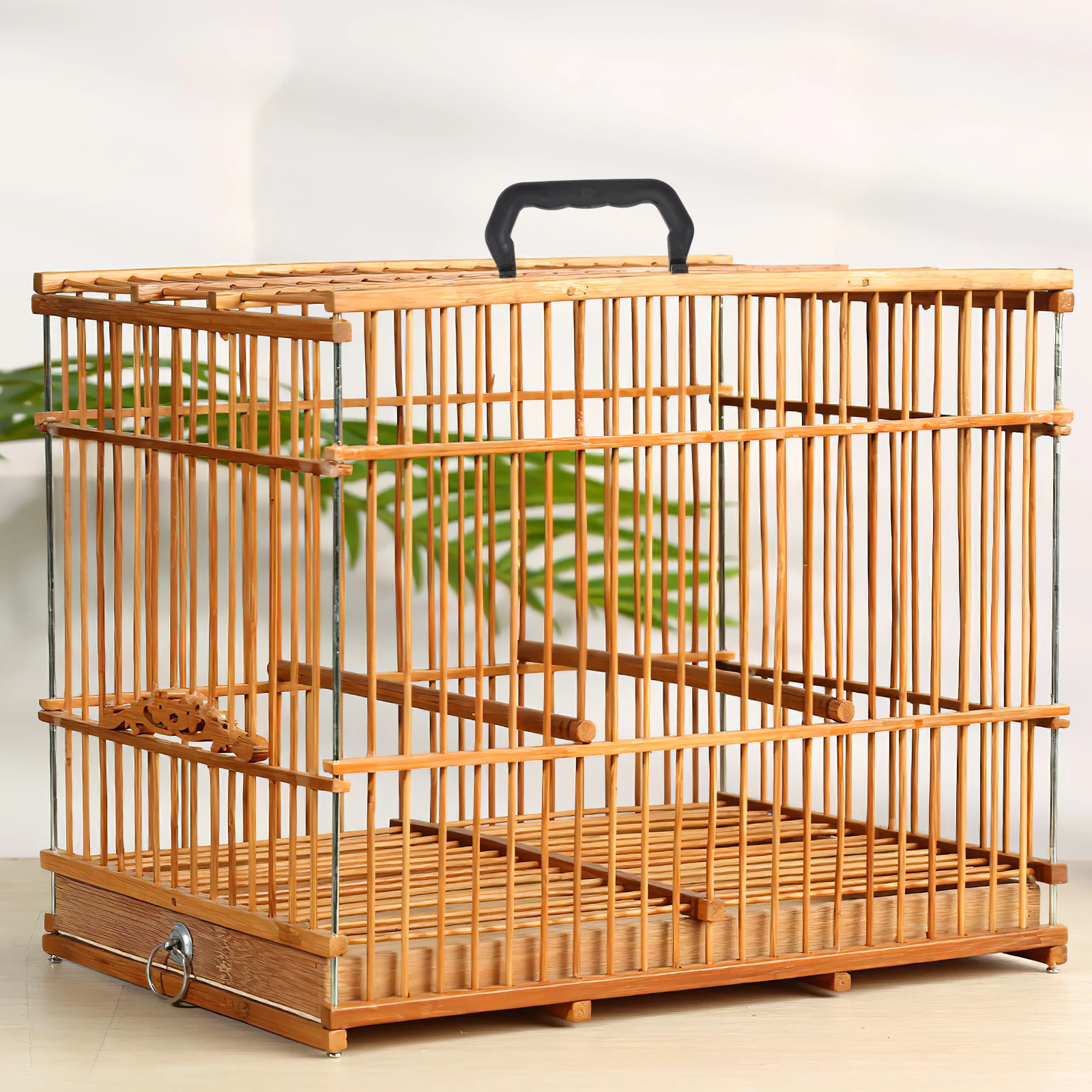 

6pcs Black 12cm Thickened Cage Handle for Hamster Birdcage Supplies Durable Plastic Pet Handles Lightweight Portable