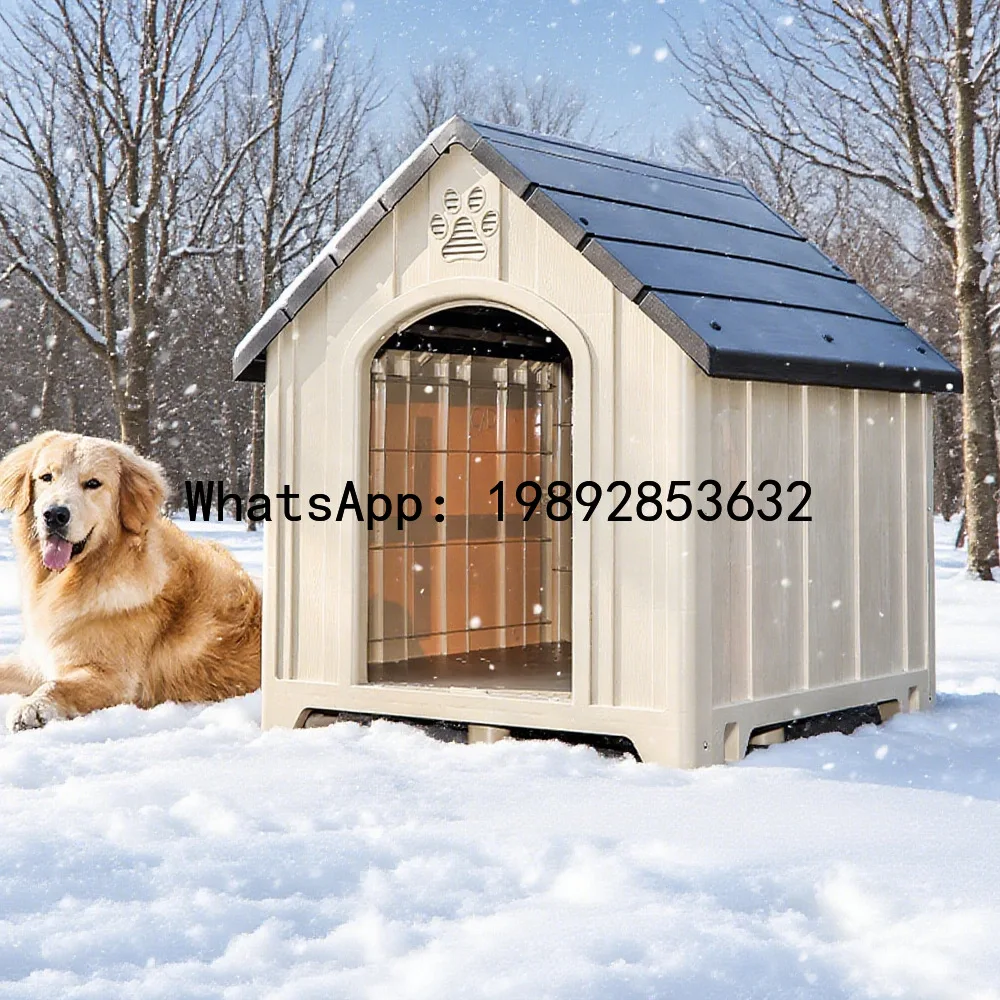 XL  Outdoor Four Seasons Rainproof Windproof Dog House Medium Large Dog House Villa Outdoor Sunproof Dog Cage