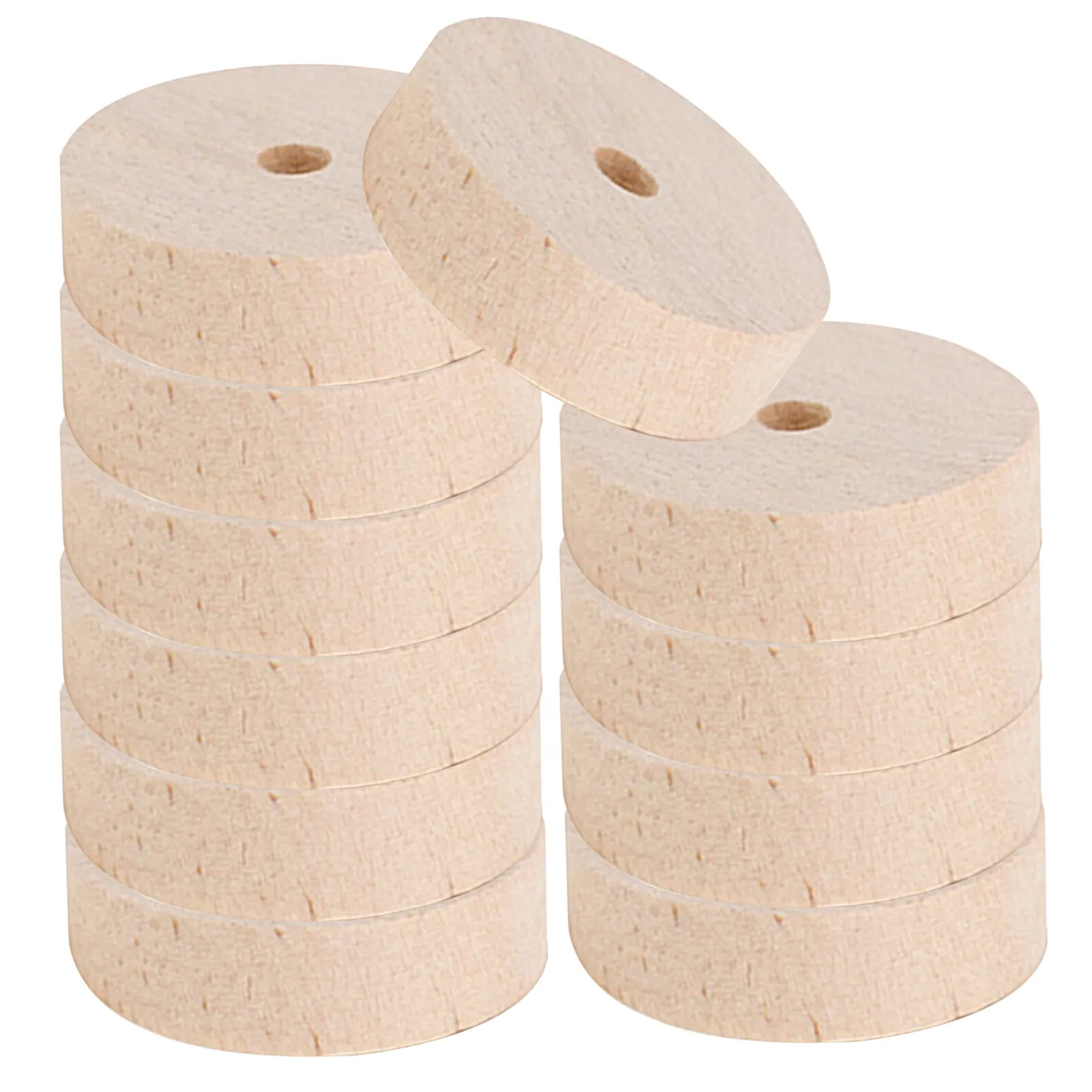 

20Pcs Natural Wood Mini Wheels Unfinished Craft Supplies for DIY Painting Decorating Learning Activities Small Wooden Wheels