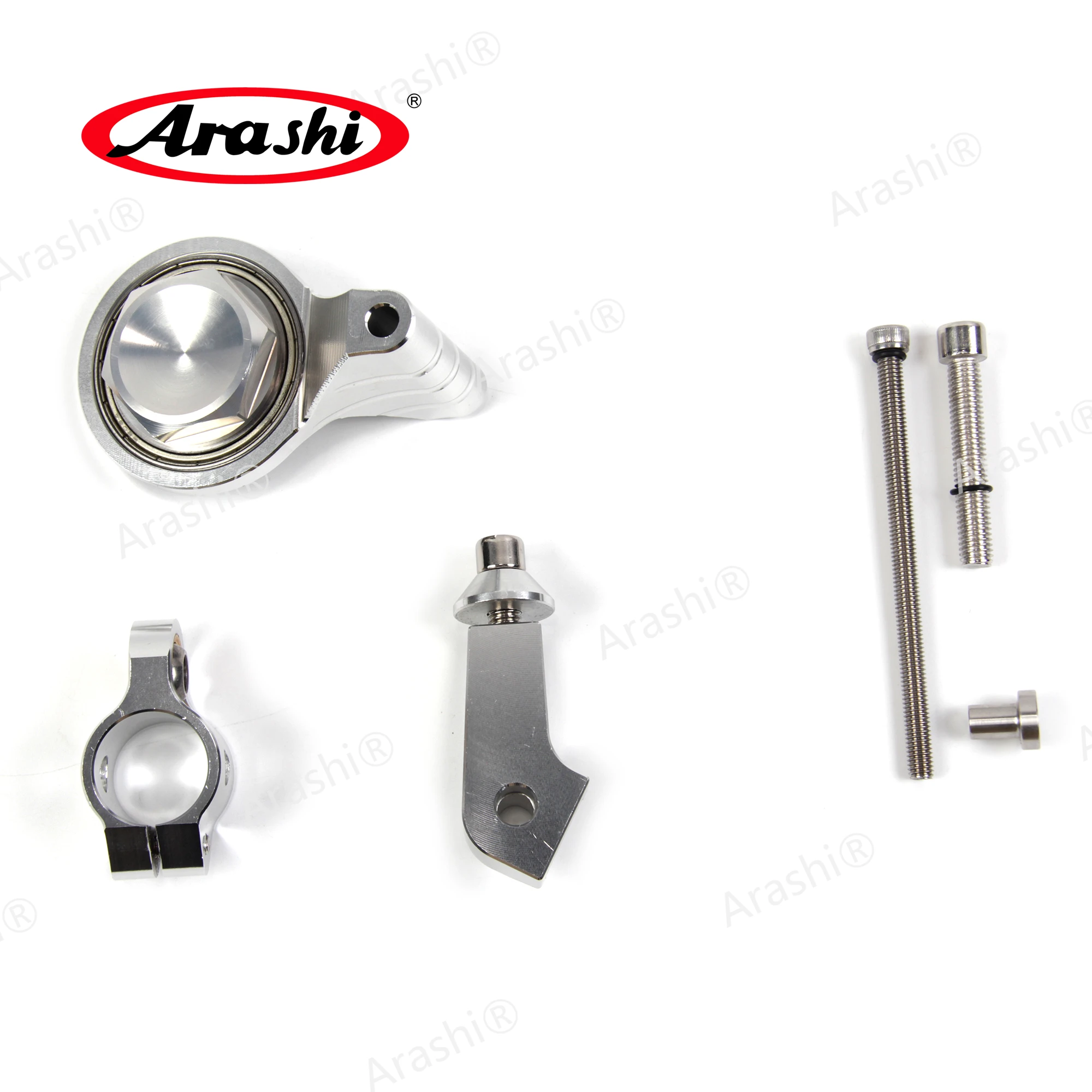 Arashi CNC-Lenkungsdämpfer-Montagehalterung für Yamaha YZF R6 2006–2012, Stabilisatorunterstützung, YZF-R6 2006 2007 2008 2009 2010