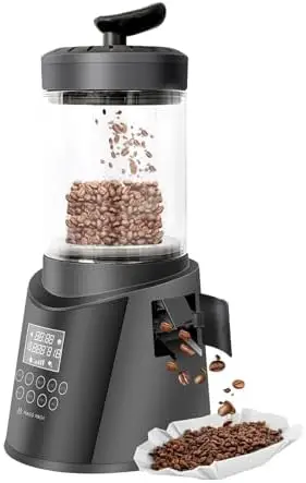 

Smart Home Coffee Roaster 300g Capacity, Digital Display, Auto/Manual Mode, Low Smoke, Chaff Collection