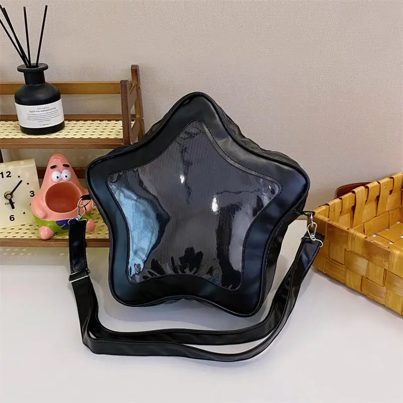 Süße Kawaii Ita Tasche Original Anime Fünfzackiger Stern Zweidimensionale Umhängetasche Street Fashion Ulzzang Schulter für Mädchen – Detail 16