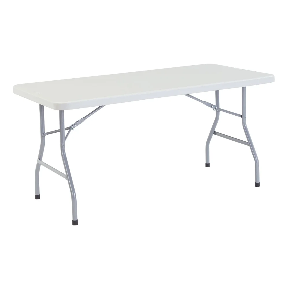 30x60 Rectangular Folding Table Heavy Duty 1000lb Capacity Indoor Outdoor Use Durable Lightweight Weather Resistant Scratch