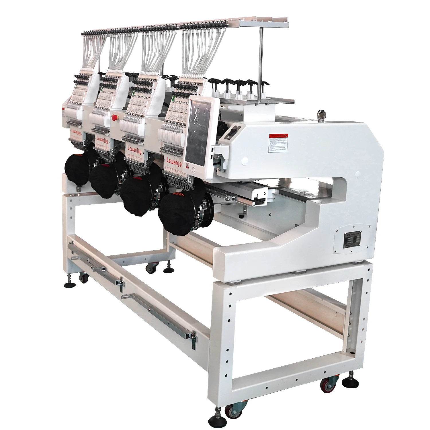 Factory Price Four Heads 9/12 Needles Embroider China Flat T-shirt Hat Embroidery Machine Computerized