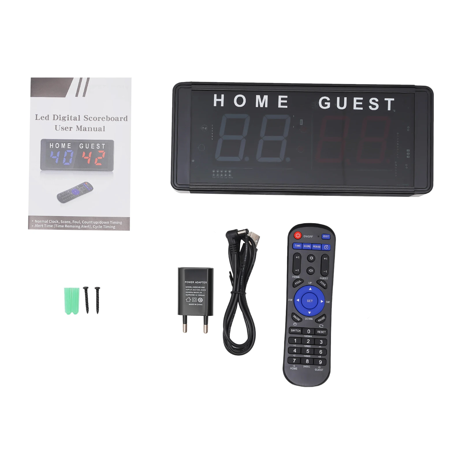 لوحة النتائج الإلكترونية للتحكم عن بعد |   لوحة النتائج لكرة السلة بينج بونج لتنس الطاولة