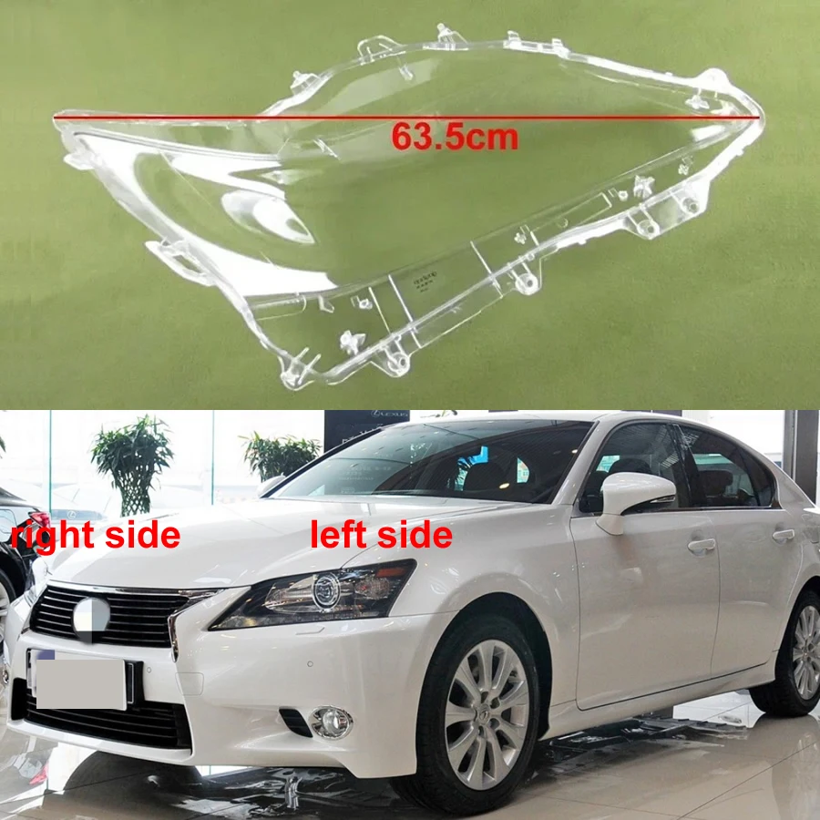 For Lexus GS250 GS350 GS300 GS430 2012-2015 Headlight Cover Shade Headlamp Shell Transparent Lampshade Lens Plexiglass