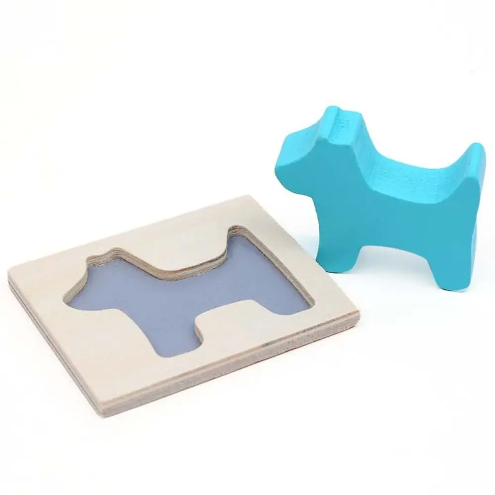 Scatola giocattolo educativa a forma di pensiero tattile Apprendimento precoce Divertimento Puzzle a forma geometrica Pezzi Coordinazione occhio-mano Montessori