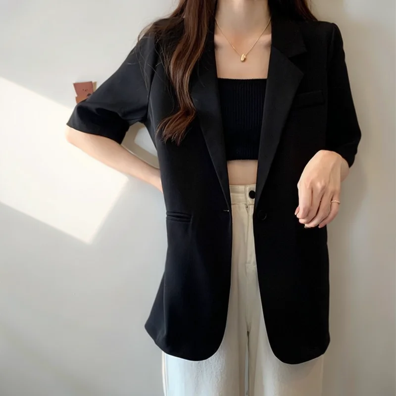 

Blazers Womans Baptism Mom Seersucker Petite Rite Special Suit Diamond Pattern Carved Covered Buttons Scallop Breathable Elastic