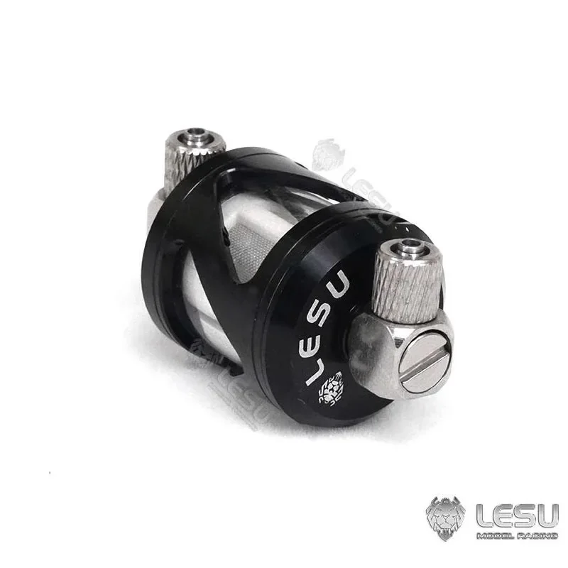 RC 1/14 LESU Metal Oil Filter For Tamiya Hydraulic Excavator Loader Dump Truck for SCANIA MAN VOLVO Tripper Truck DIY Parts