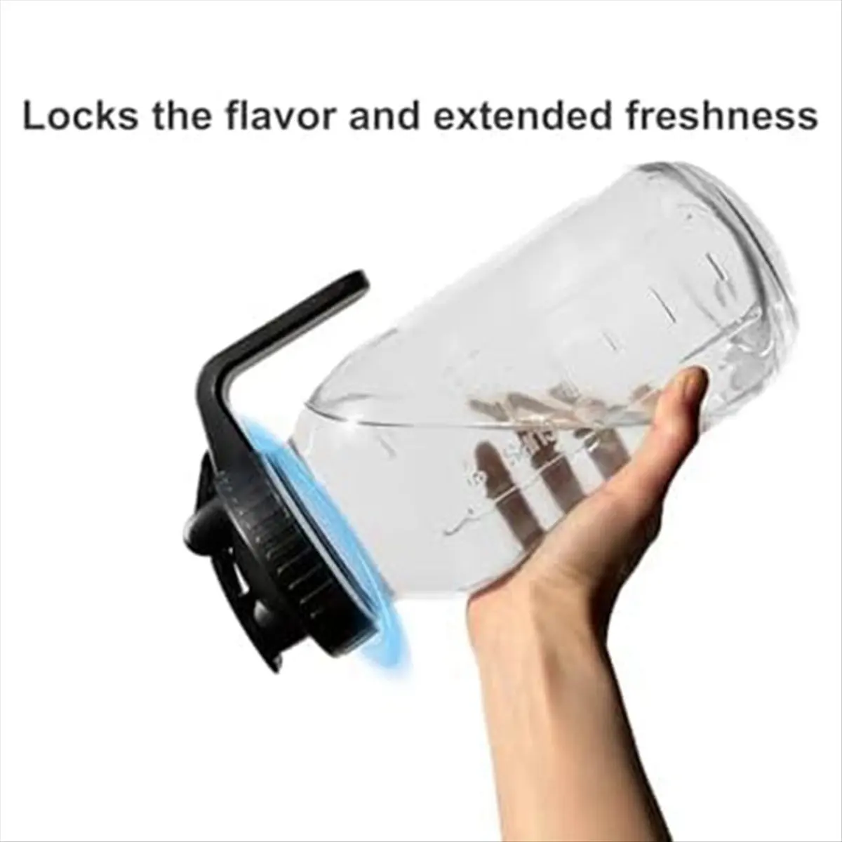 A20I Wide Mouth Jars Pour Spout Lids,Wide Mouth Jars Pitcher Flip Cap Airtight Handle Lid,Leak Proof Seal Cover,A