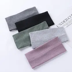 Knitted Yoga Hair Bands Elastic Sport Headbands Casual Women Wide Stretch Hairband Hair Accessories For Dance Biker
