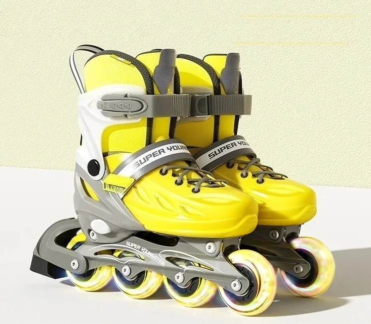 

Beginner Adult Boys Girls Full Flash Skating Roller Skates Professional Children's Roller Skates