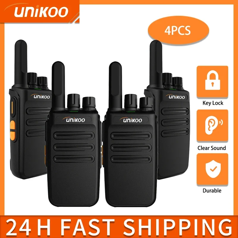 

4 шт. Unikoo UK235 рация портативное портативное радио беспроводной набор двусторонняя радиостанция Comunicador трансивер