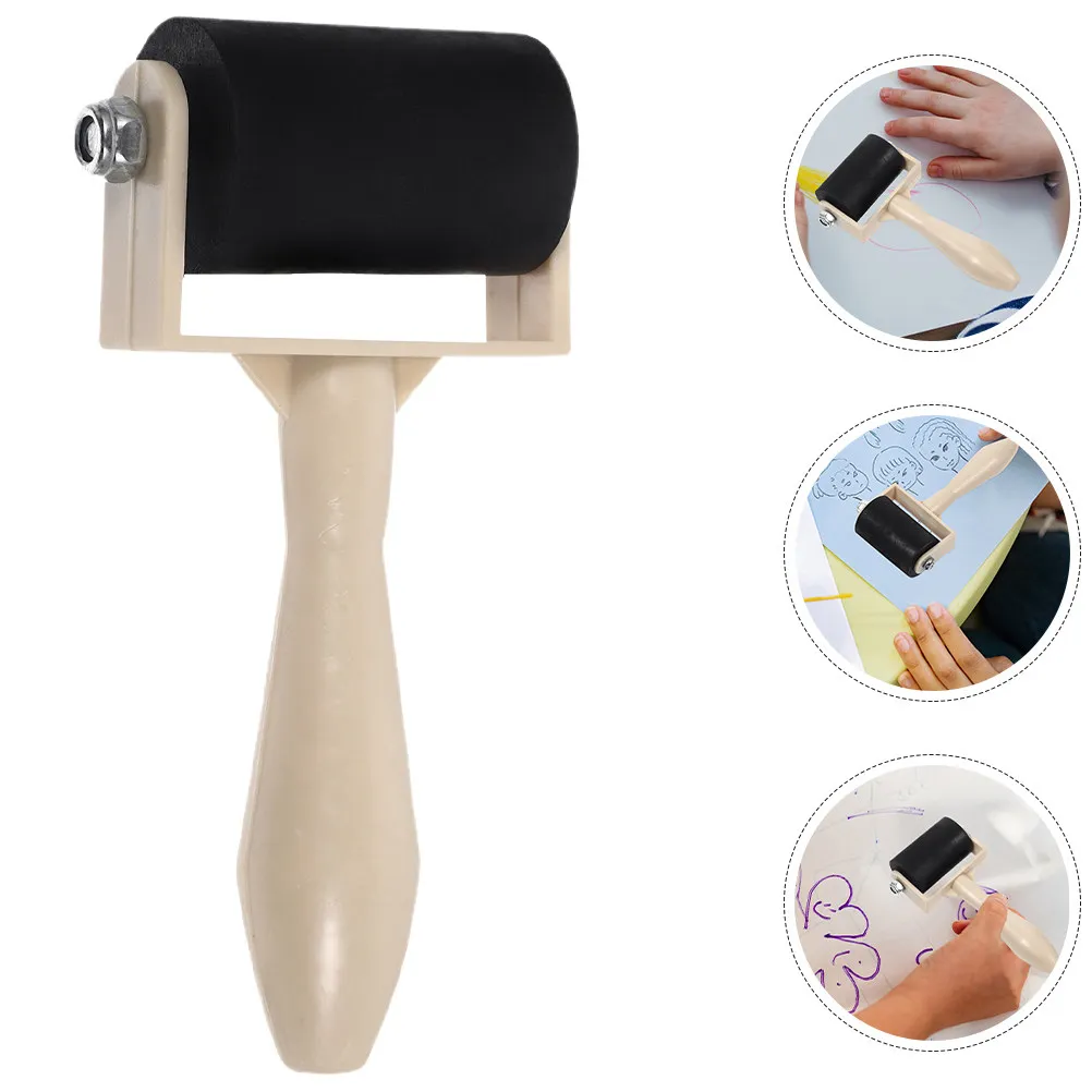 

Набор из 4 резиновых валиков для трафаретной печати, аппликаторы для чернил, инструменты для художественных работ, рукоделия, DIY, портативные, легкие в использовании