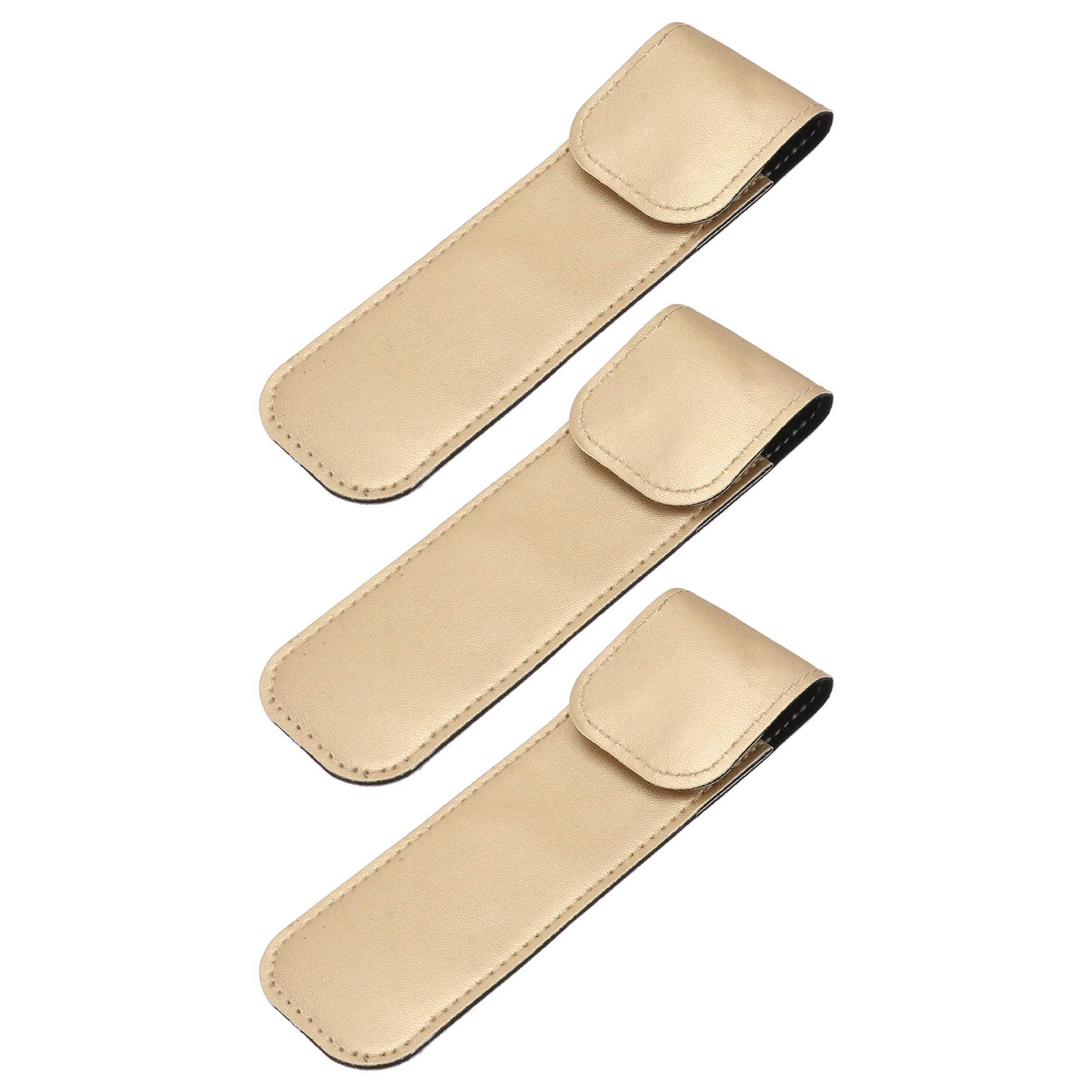 

3PCS Fake Eyelash Tweezers Case PU Sleeve Shockproof Wear Resistant Practical Gift eyelash grafting tools Storage