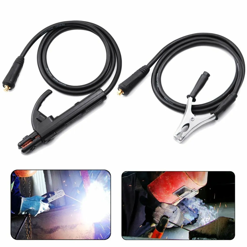 200A Groud Welding Earth Clamp Clip Set for Tig ARC Welding Machine 1.5M Cable 10-25 Plug Professional