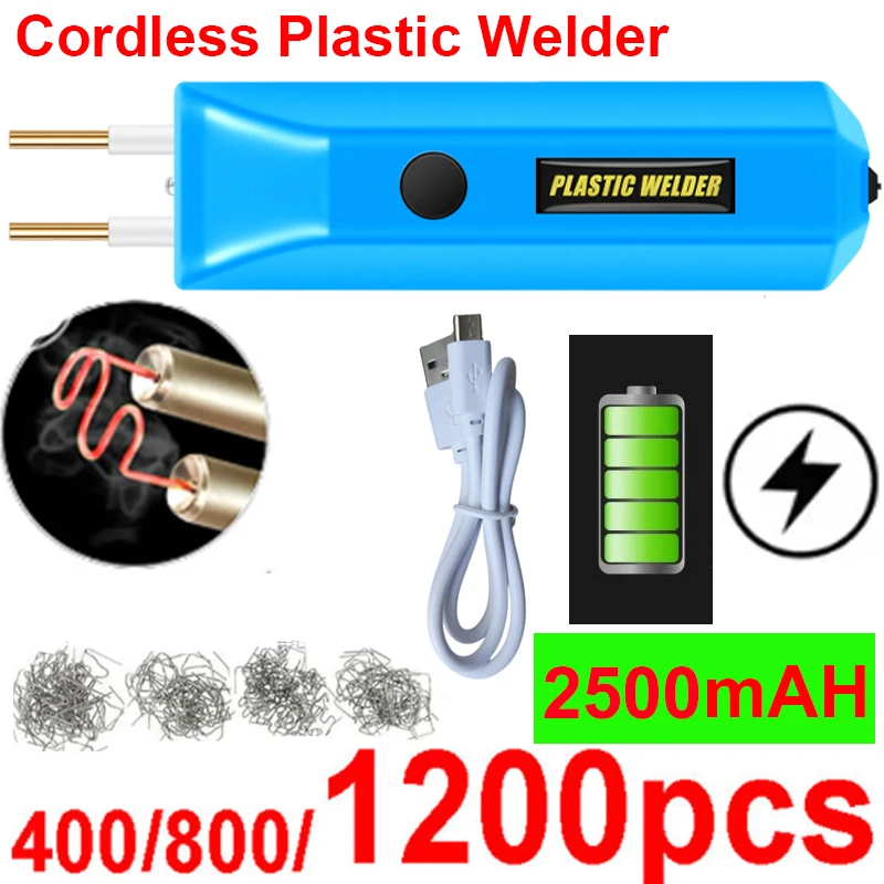 New wireless mini portable plastic welder hot stapler plastic welder car bumper electronic welding repair tool kit