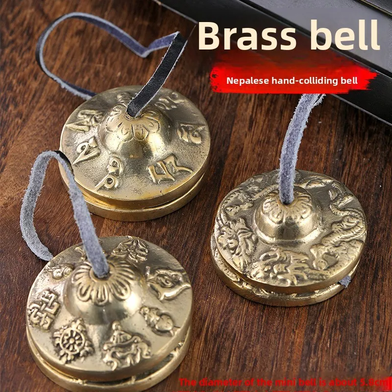 

Nepal Tingsha Copper Bells Handmade Meditation Yoga Instrument Brass Percussion Mini Chime