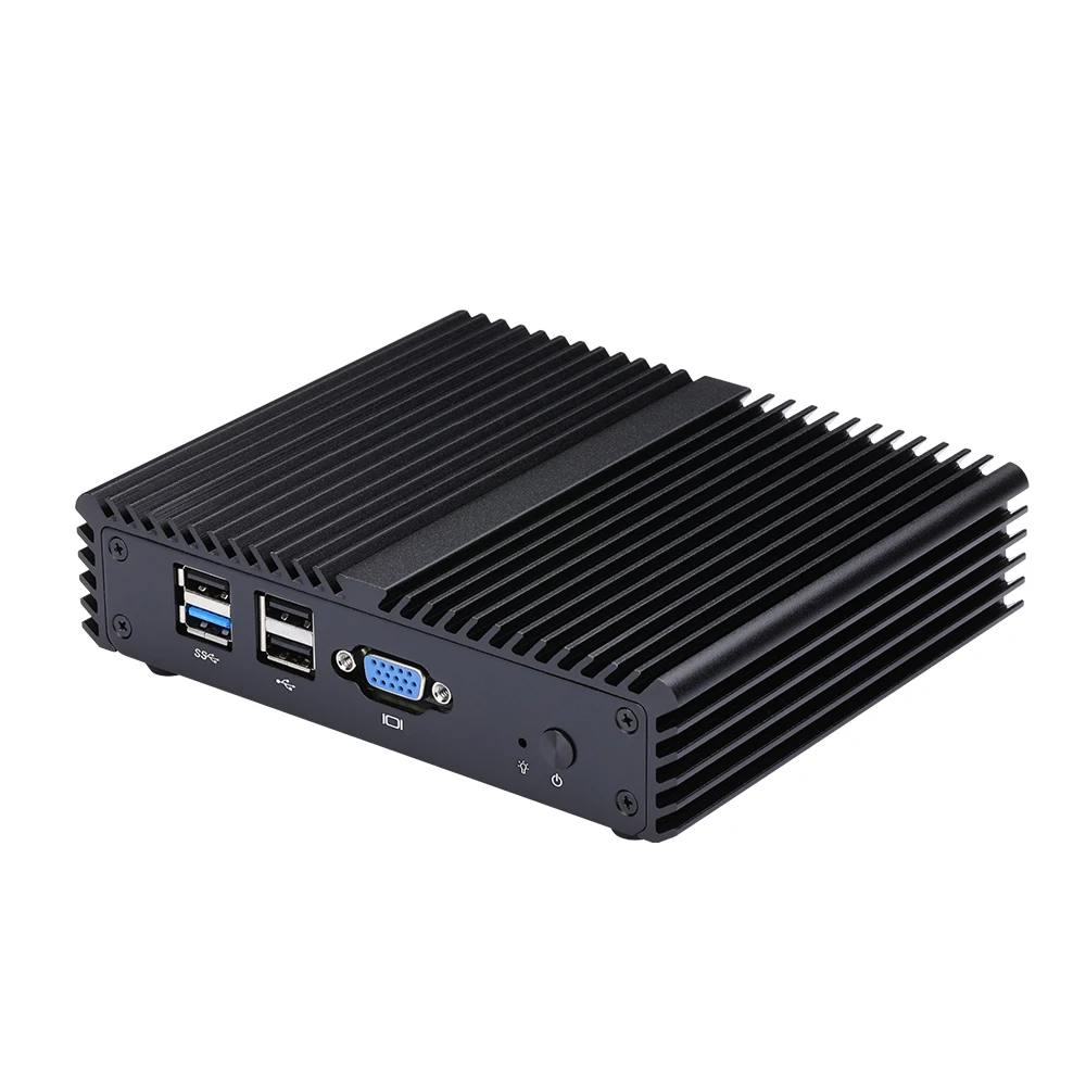 Qotom Q190G4N Mini PC 4 LAN con processore Celeron j1900 Quad Core 2.0 GHz Soft Router Firewall
