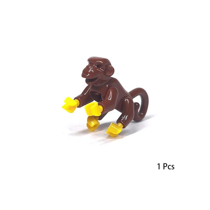 New Animal Forest Jungle Pastoral MOC Monkey Orangutan Farm Ranch Scene Building Blocks Bricks Toys Compatible With LEGO