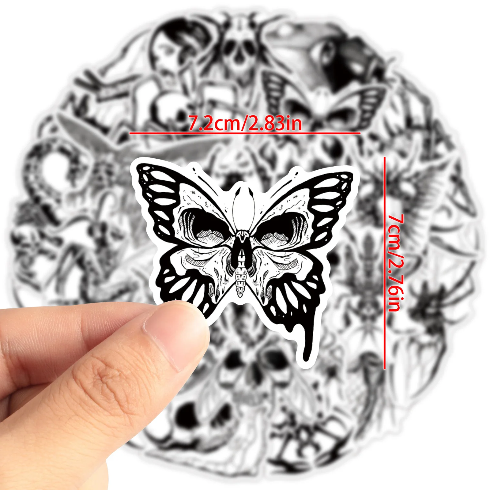 

10/30/50PCS Horror Little Insect Halloween Cartoon Graffiti Stickers Personality Cool Graffiti Decorative Skateboard Motorcycle