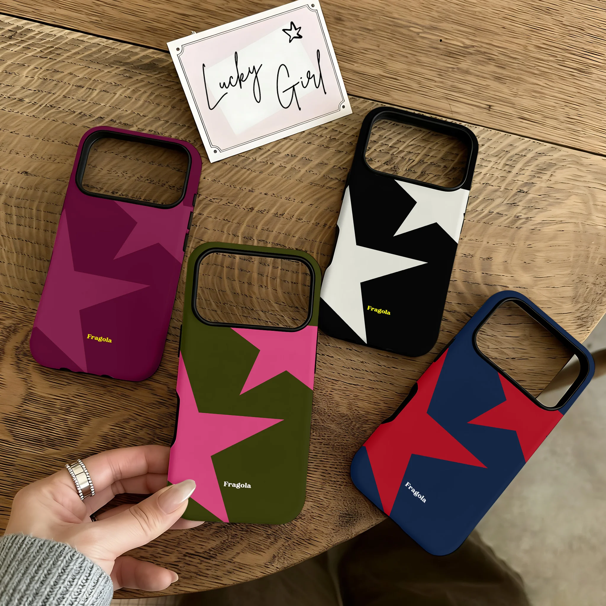 Capa de Celular Clmj Swag Stars Poás para iPhone 17 17e 16e 16 15 14 13 12 11 X XS XR XSMAX 7 8 Air Pro Max Plus Dupla Camada