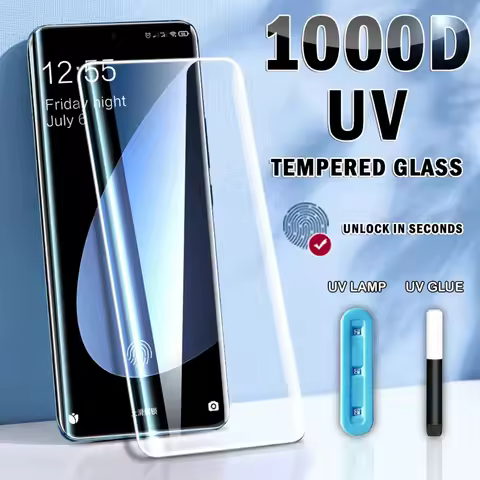3D Curved Quality UV Tempered Glass For Samsung Galaxy S23 S22 S21 S24 S25 ultra Screen Protector For Samsung S8 10 20 21 Plus