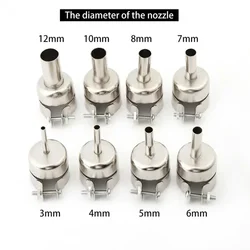 Station de dessoudage de buse à air chaud, odorà souder, buse de soudage à air chaud, diamètre intérieur 3-12mm, 850, 85OJ, 898