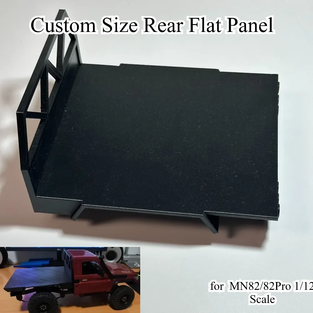 Custom Size Rear Flat Panel Exterior Decor Mod Upgrade Parts for MN MN82/82Pro 1/12 RC Model Car Replacement Spare Accessories