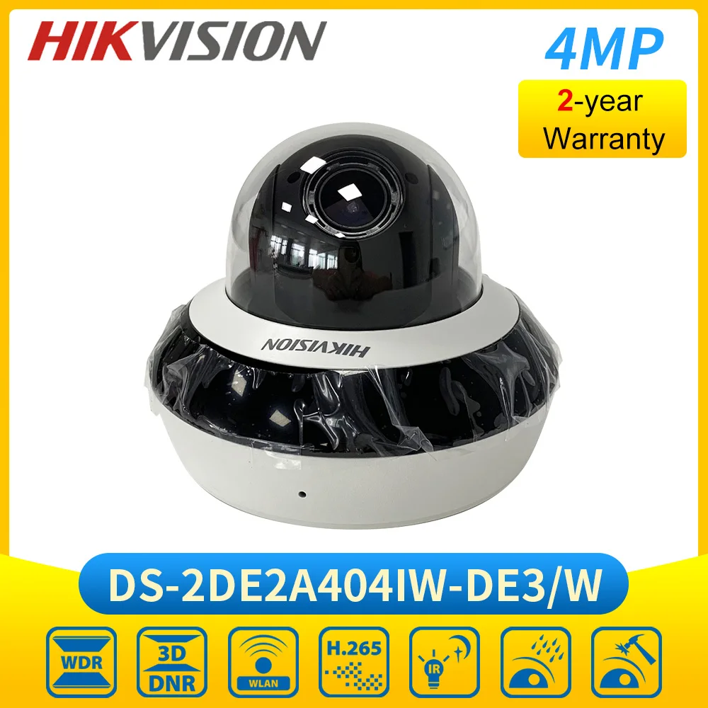 Hikvision-cámara de seguridad DS-2DE2A404IW-DE3 de 2 pulgadas, videocámara de 4MP, Zoom 4x, Mini, WIFI, PTZ, domo de velocidad, DS-2DE2A404IW-DE3/W, EZVIZ P2P