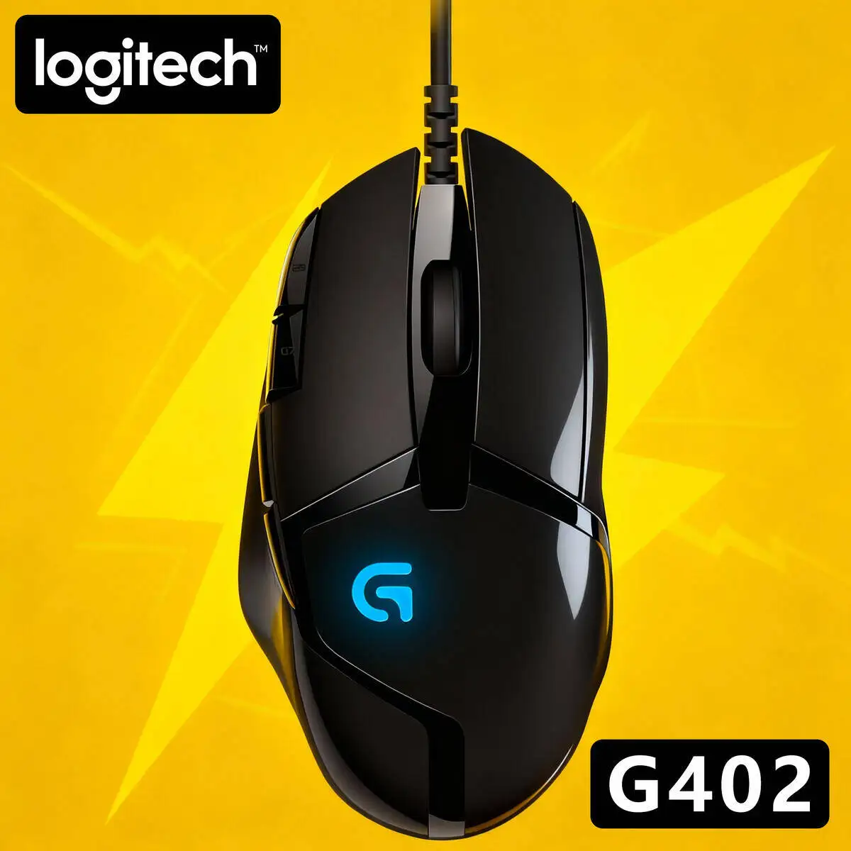 

Logitech G402 Wired Gaming Mouse, 4000 DPI, 8 Custom Buttons, 1ms Report Rate, 500 IPS Tracking, Lightweight, Mac/Windows