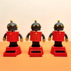 New Mechanical Solar Toys Cartoon Robots Solar Swinging Doll Funny Desktop Decorations Solar Swinging Robots Car Ornament
